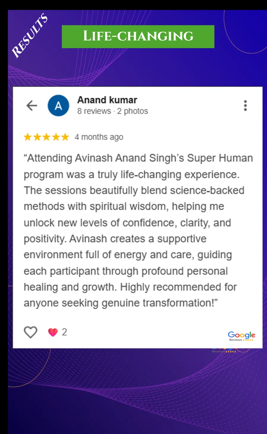 Business Growth testimonial